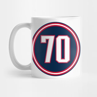 Adam Butler Number 70 Jersey New England Patriots Inspired Mug